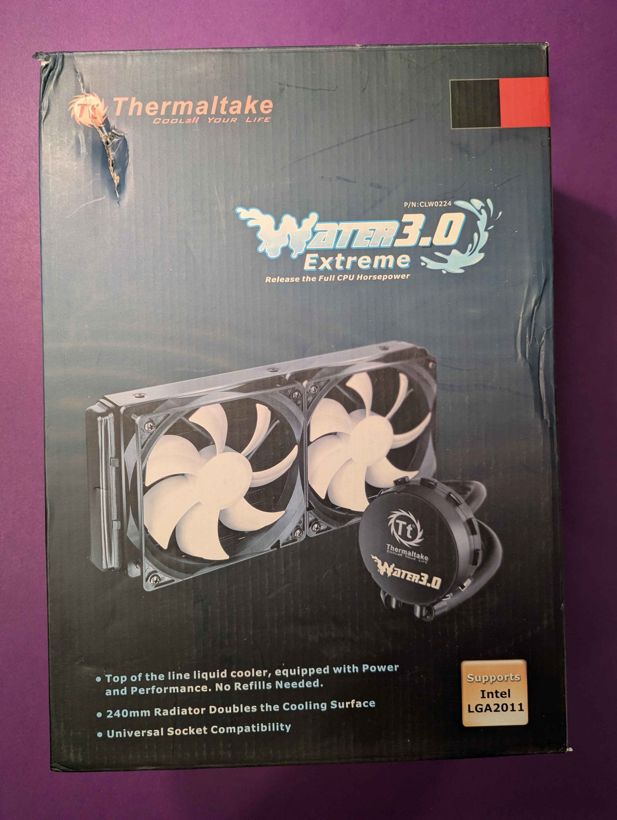 Thermaltake Water 3.0 Extreme (CLW0224) Water/Liquid CPU Cooler 240MM [USED]