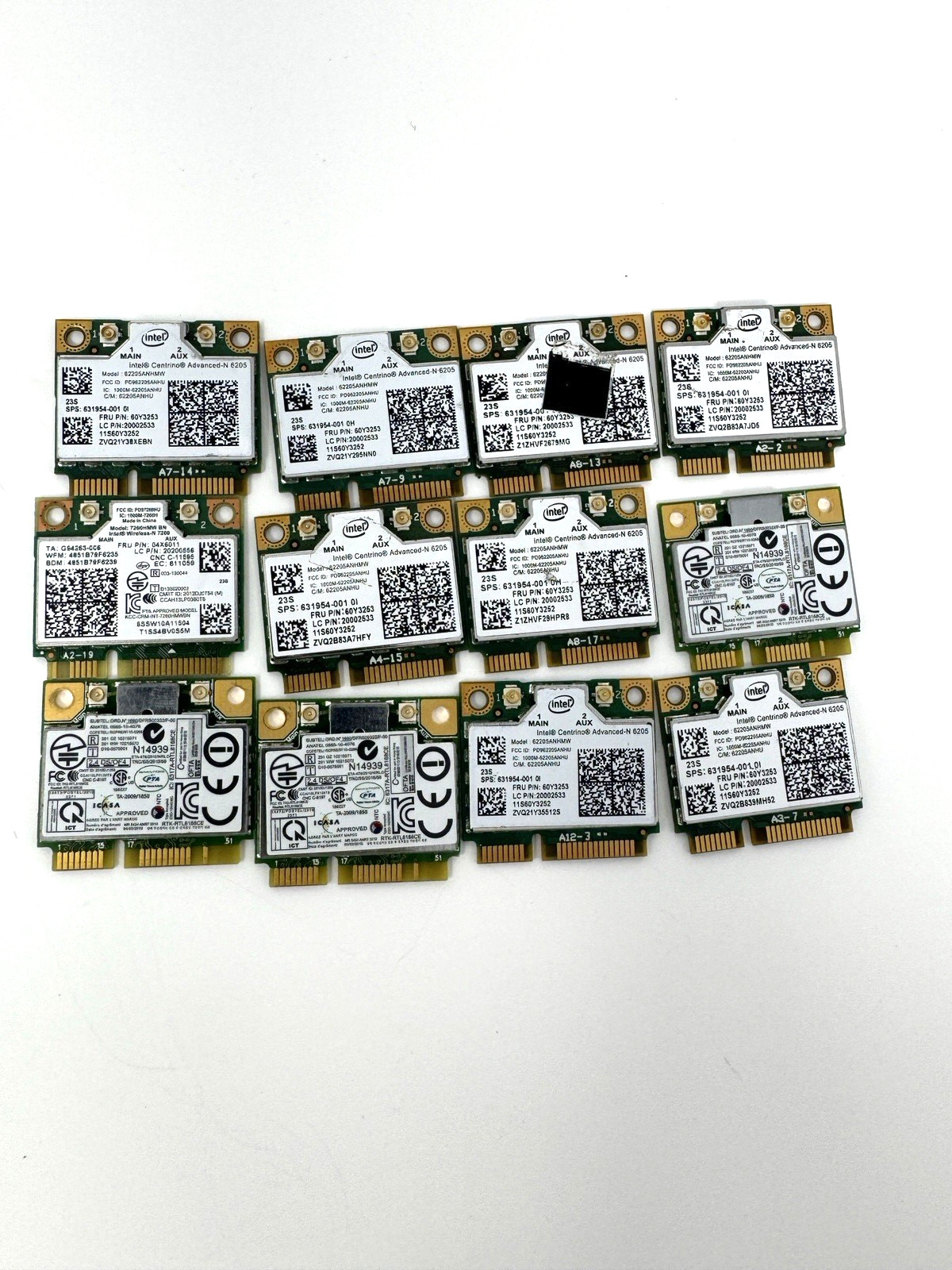 Thinkpad T430S X230 X220i T530 Intel Centrino Advanced-N 6205 wifi card 12ct