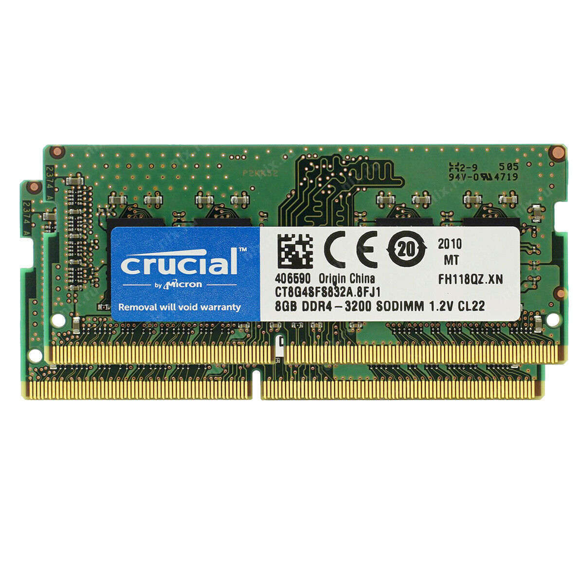 CRUCIAL 8GB DDR4 3200 MHz PC4-25600 Laptop SODIMM Non-ECC 260-Pin Memory RAM 8G