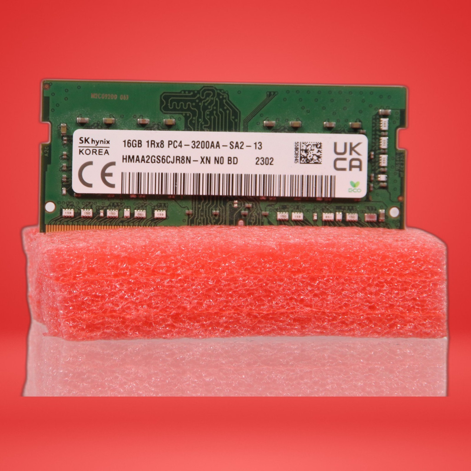 SKhynix 16GB 1Rx8 PC4-3200AA-SA2-12 Laptop Memory P/N: HMAA2GS6CJR8N-XN