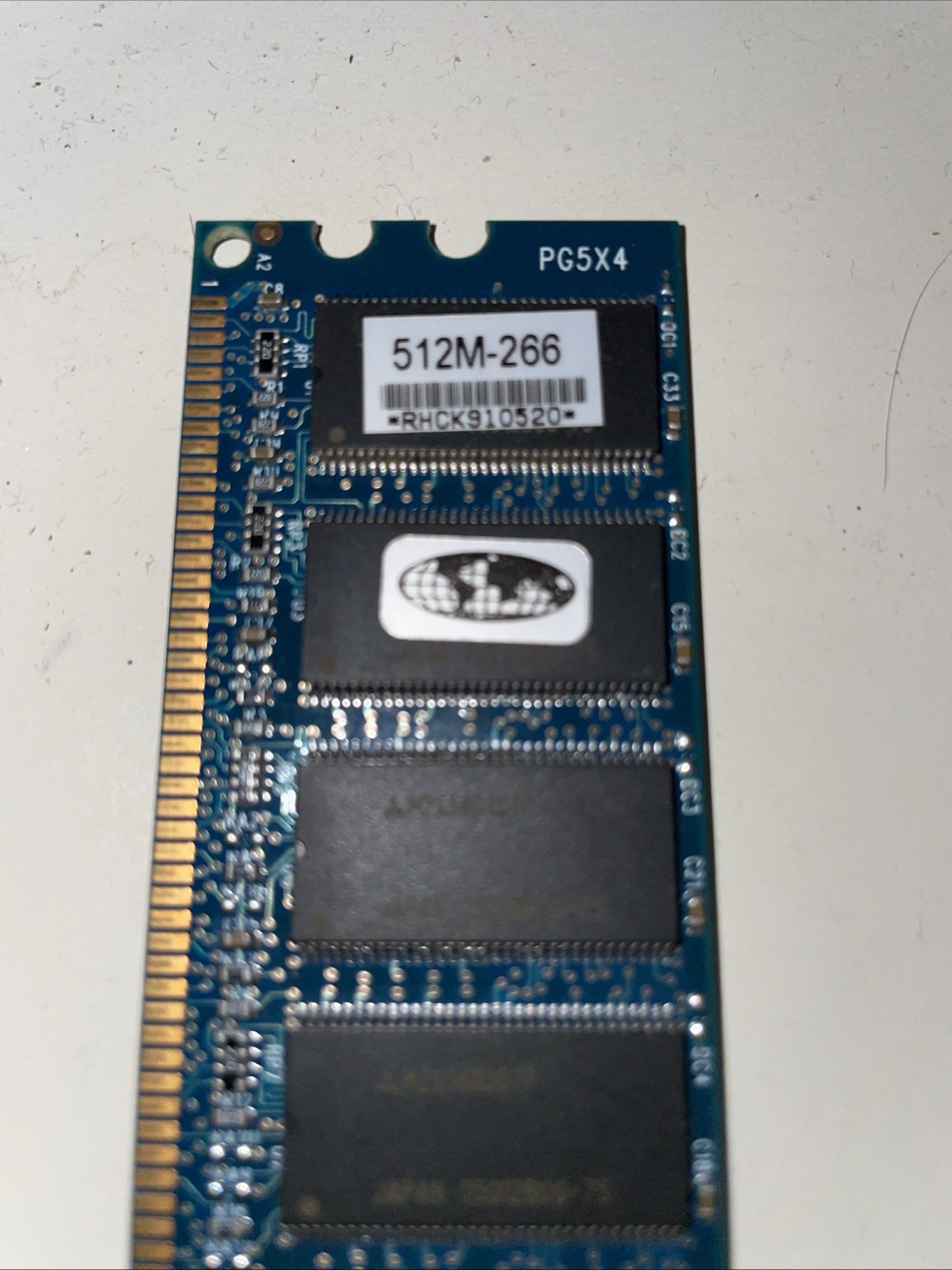 Dell 256MB DDR1 Desktop RAM PG5X4 184-Pin DIMM Memory Stick Vintage PC Parts