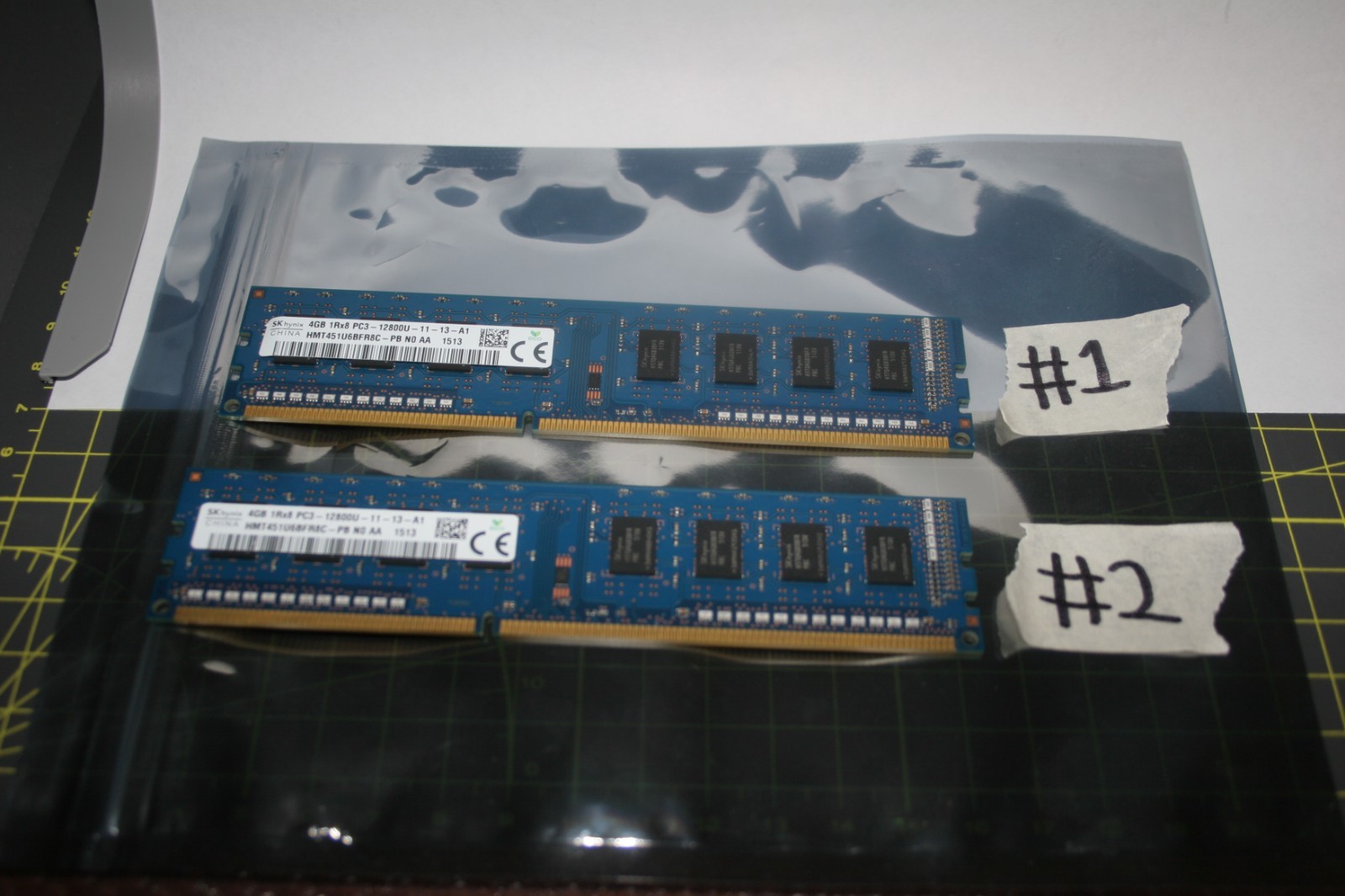 SK Hynix 2x4GB 1Rx8 PC3L 12800U-11-13-A1 Desktop RAM HMT451U6BFR8A-PB Tested