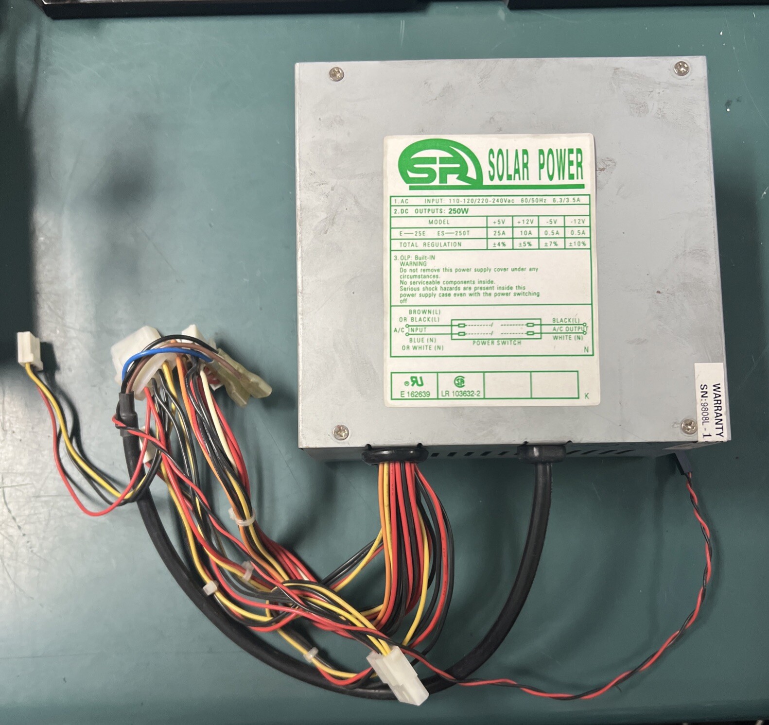 VINTAGE Solar Power E-25E ES-250T 250W Power Supply
