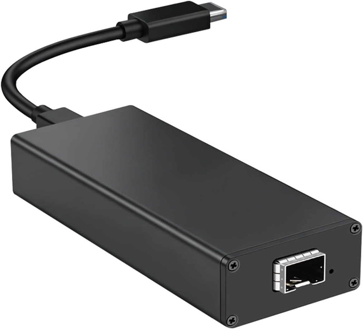 USB4 Type C to SFP+ 10G Network Card with Intel JHL7440 Chip & 82599EN 10G Optic