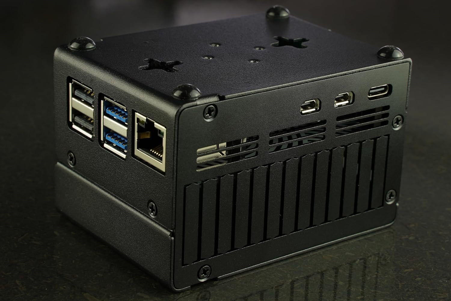 KKSB Case for Raspberry Pi 5 with Space for Hats, Add-On Boards, Cooler, and Nvm