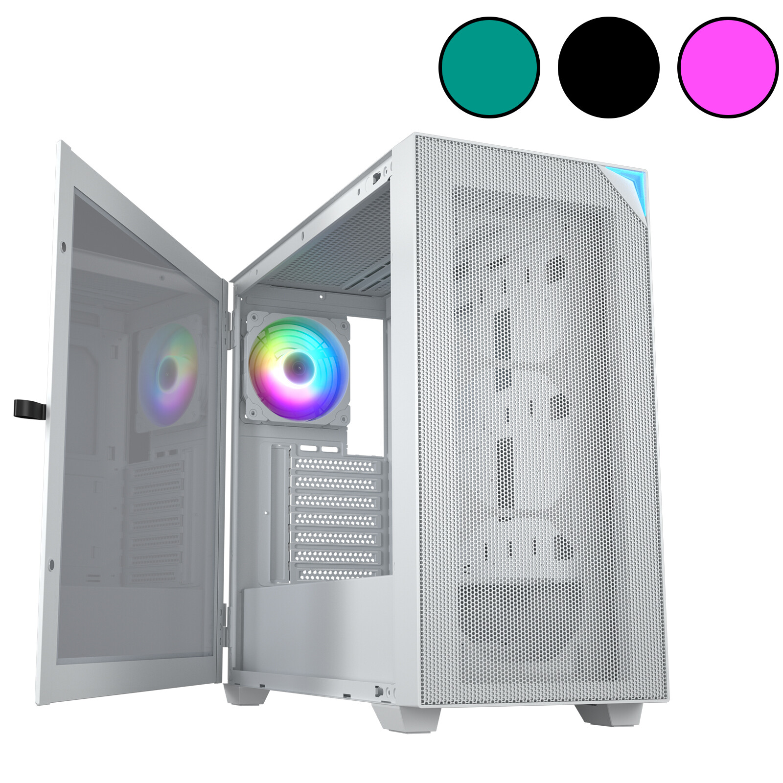 VETROO AL800 Full Tower PC Computer Case E-ATX / ATX for 40 Series GPUs Typ-C