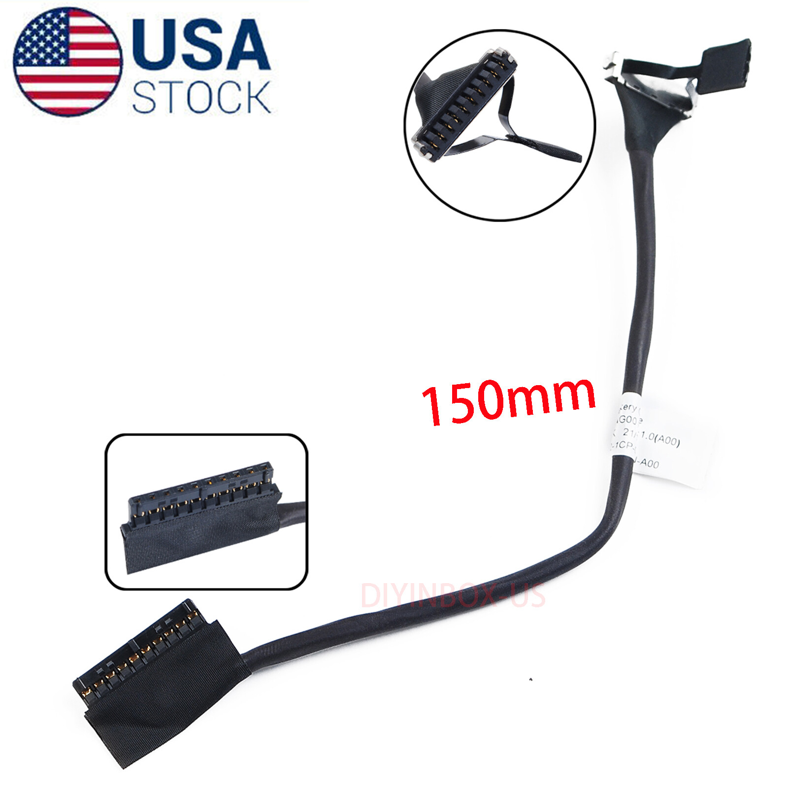 Battery Cable For Dell Latitude E7280 E7380 E7390 4W0J9 04W0J9 DC02002NG00 CAZ10