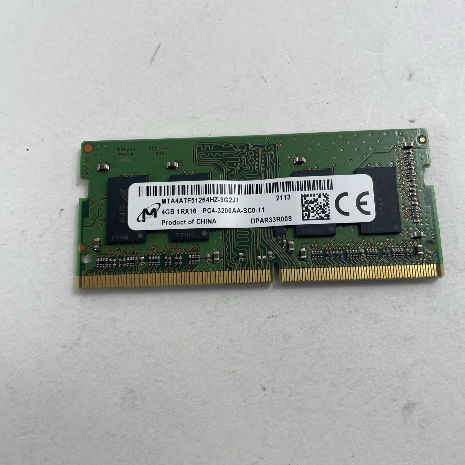 MTA4ATF5126HZ-2G3B1 OEM MICRON LAPTOP MEMORY 4GB DDR4 PC4-2400T