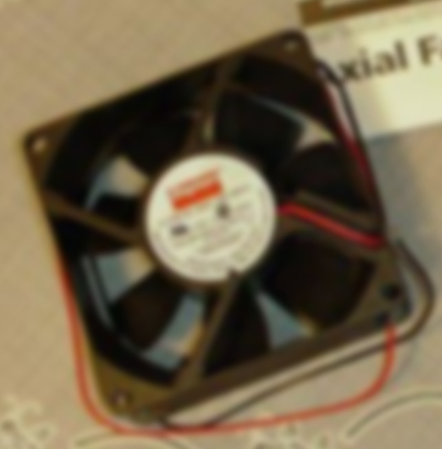 3-1/8″ Square Axial Cooling Fan 24VDC 2.1 Watts 12″ Leads 37 CFM 6KD72