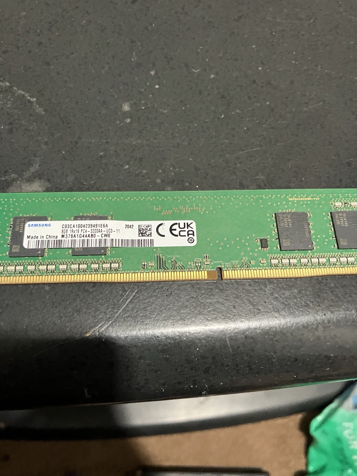 Samsung 8GB (1 x 8GB) PC4-25600 (DDR4-3200) Memory (M378A1G44AB0CWE)