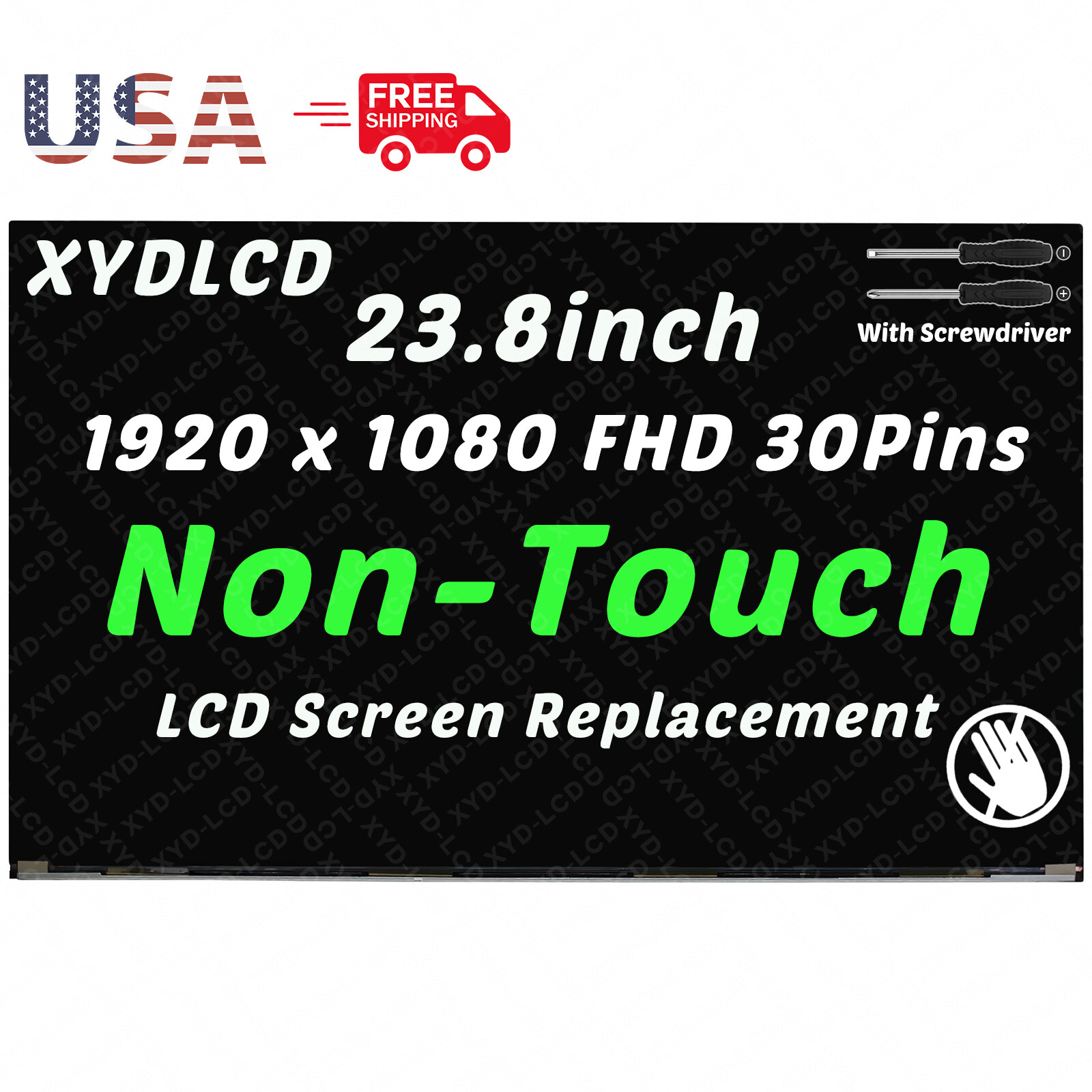 23.8in for HP 24-CB0155NF 24-CB0214 24-CB0309C All-in-One LCD Non-Touch Screen