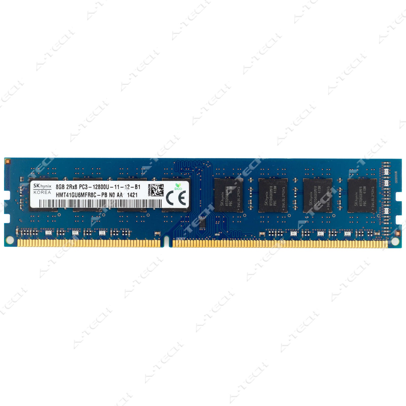 Hynix 8GB DDR3 1600MHz PC3-12800 2Rx8 DIMM Desktop Memory RAM (HMT41GU6MFR8C-PB)