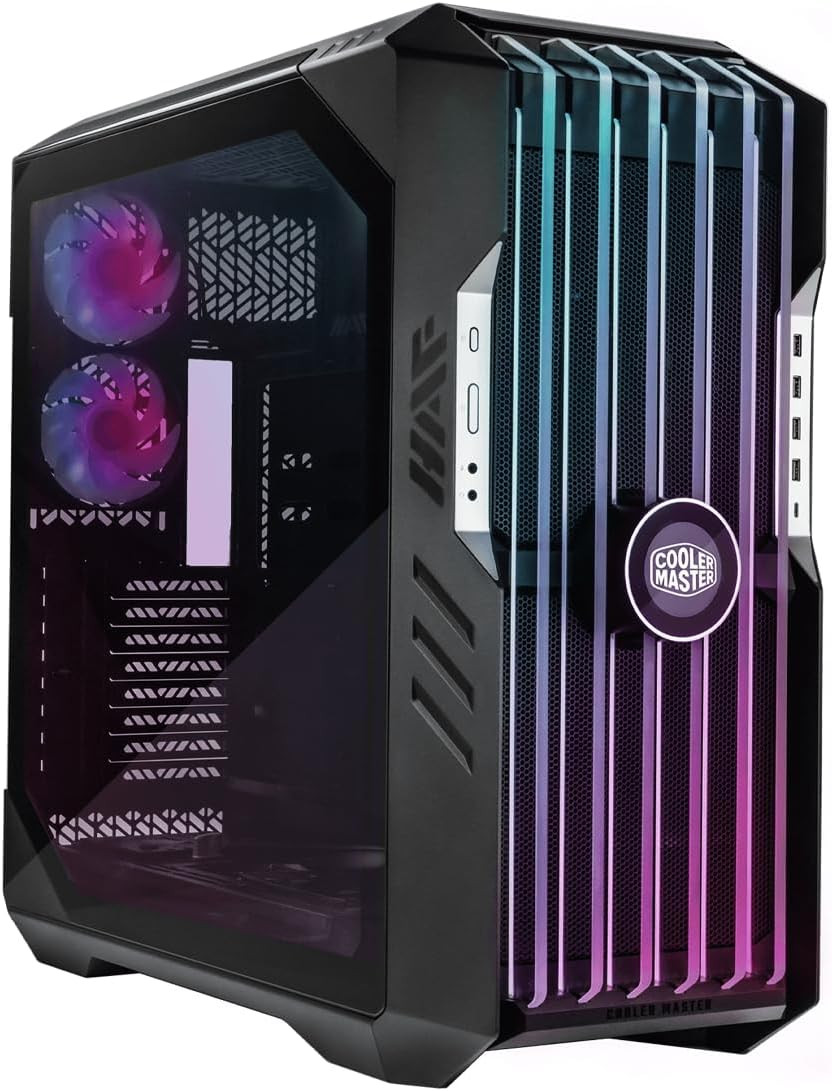 HAF 700 EVO E-ATX High Airflow PC Case, IRIS Customizable LCD .Breathable TG Fro