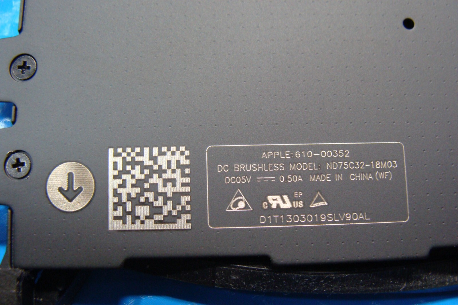 MacBook Pro 16″ A2141 2019 MVVJ2LL MVVK2LL Right & Left Fans 923-03874 923-03875