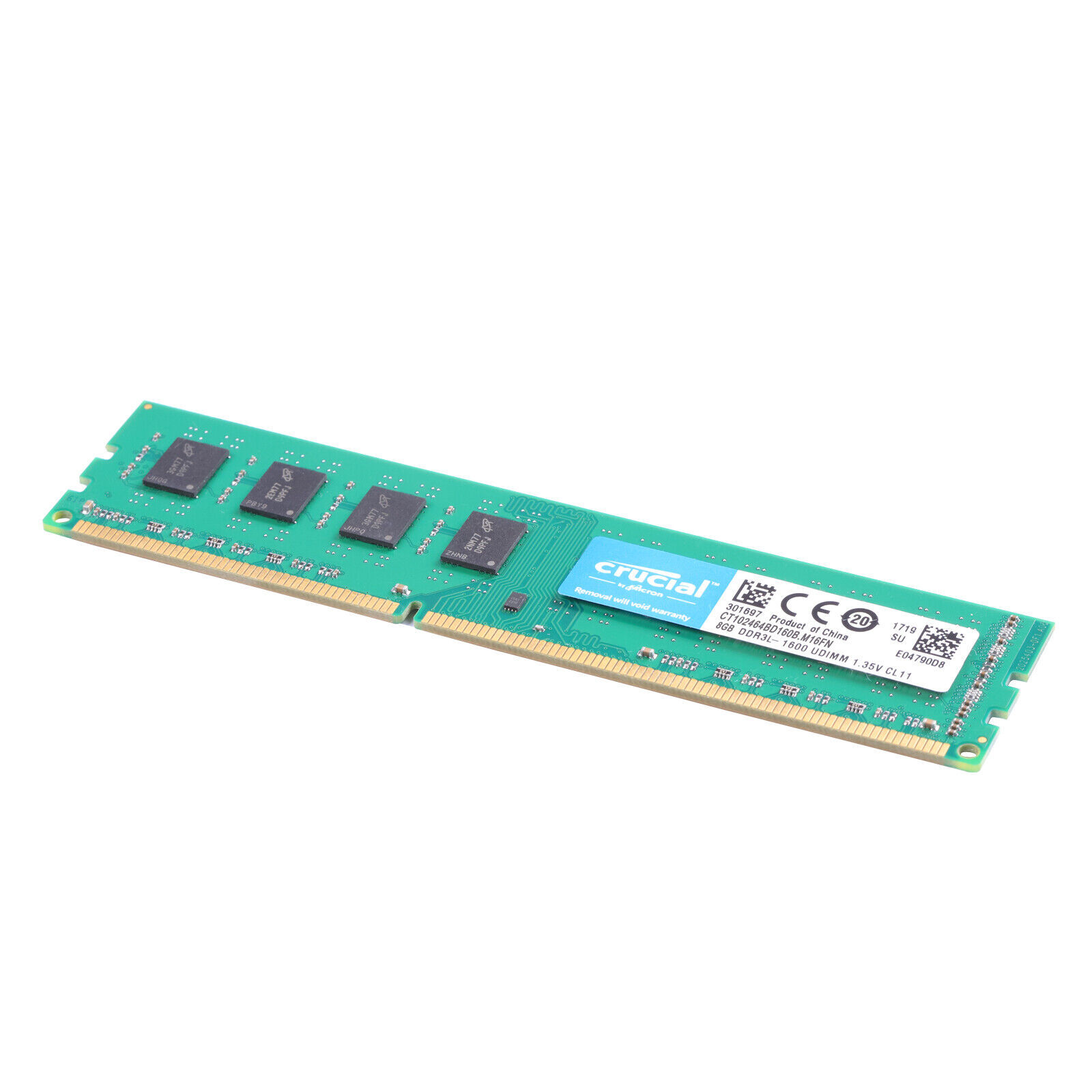 Crucial 16GB (2x 8GB) Kit DDR3L 1600MHz PC3-12800 UDIMM Desktop 240-Pin CL11 RAM