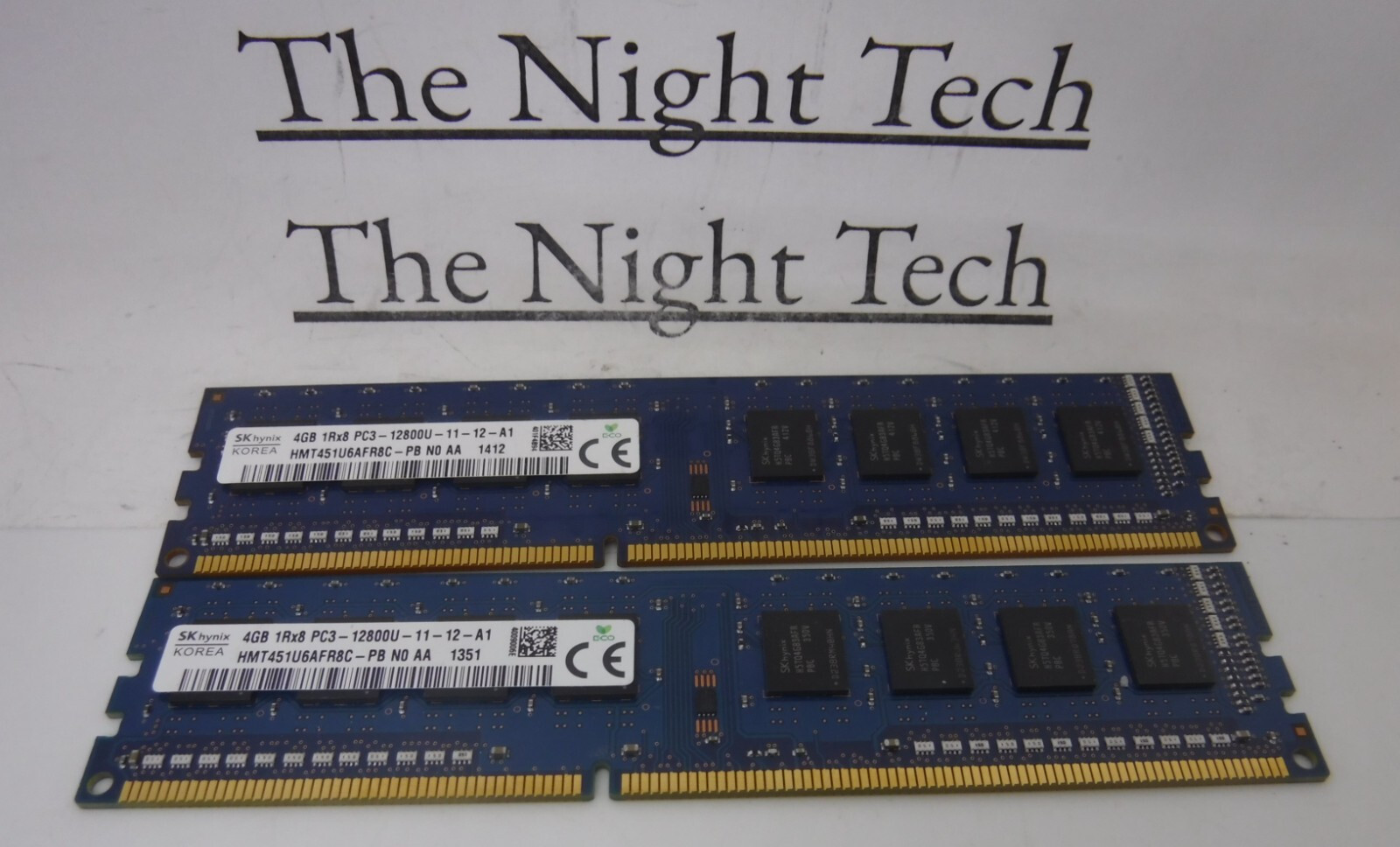 SK Hynix 8GB (2x4GB) PC3-12800U DDR3-1600 Desktop Memory RAM HMT451U6AFR8C-PB