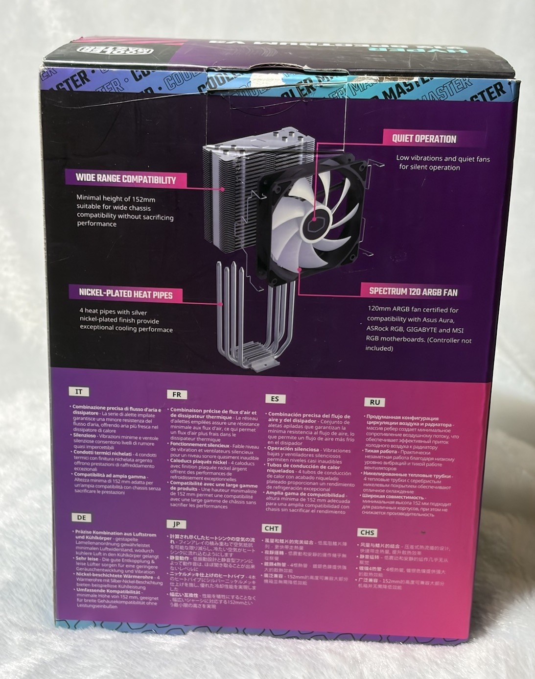 Cooler Master Hyper 212 Spectrum V3 CPU Air Cooler ARGB 120mm PWM Fan