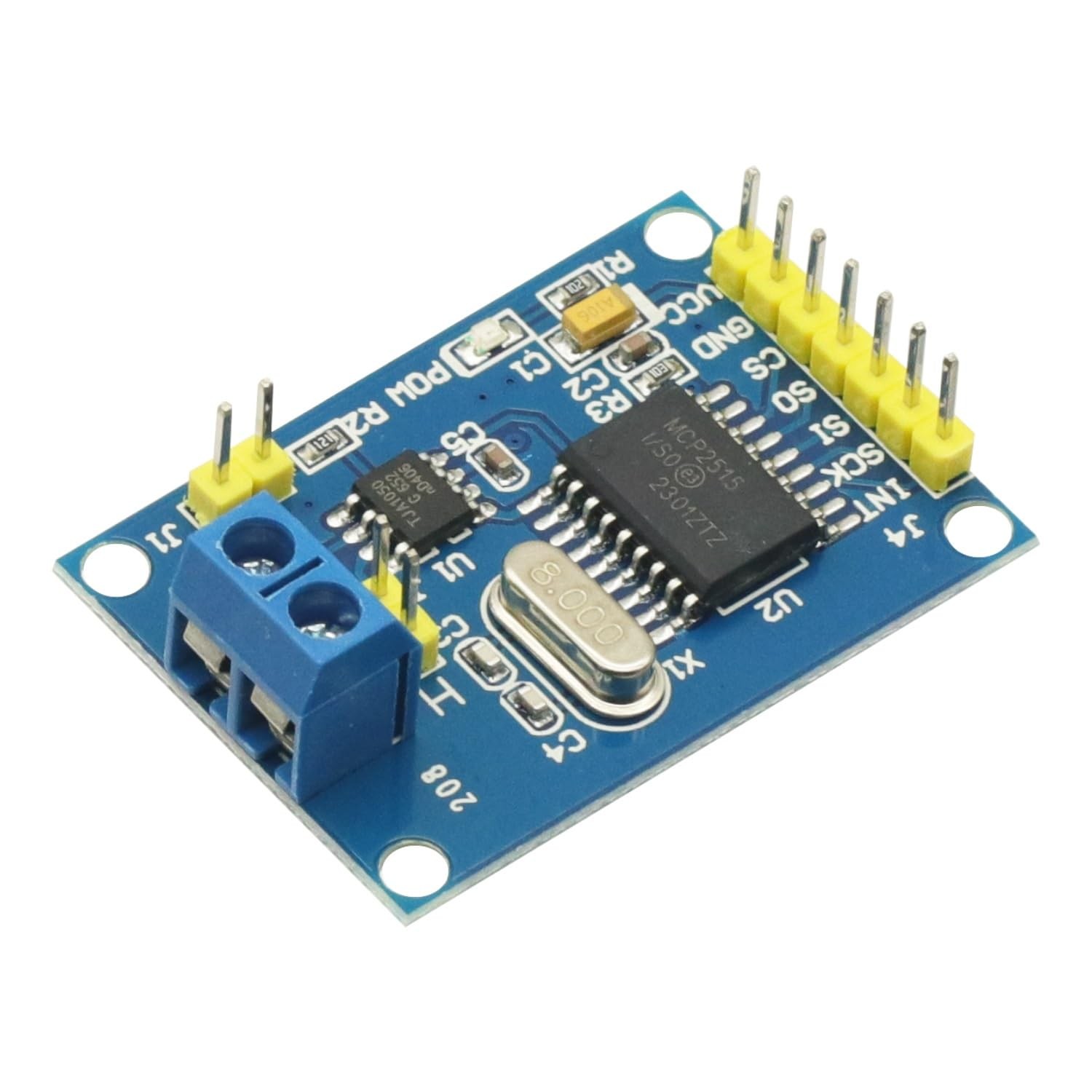 2 PCS MCP2515 CAN Bus Driver Module Board TJA1050 Receiver SPI for 51 ARM