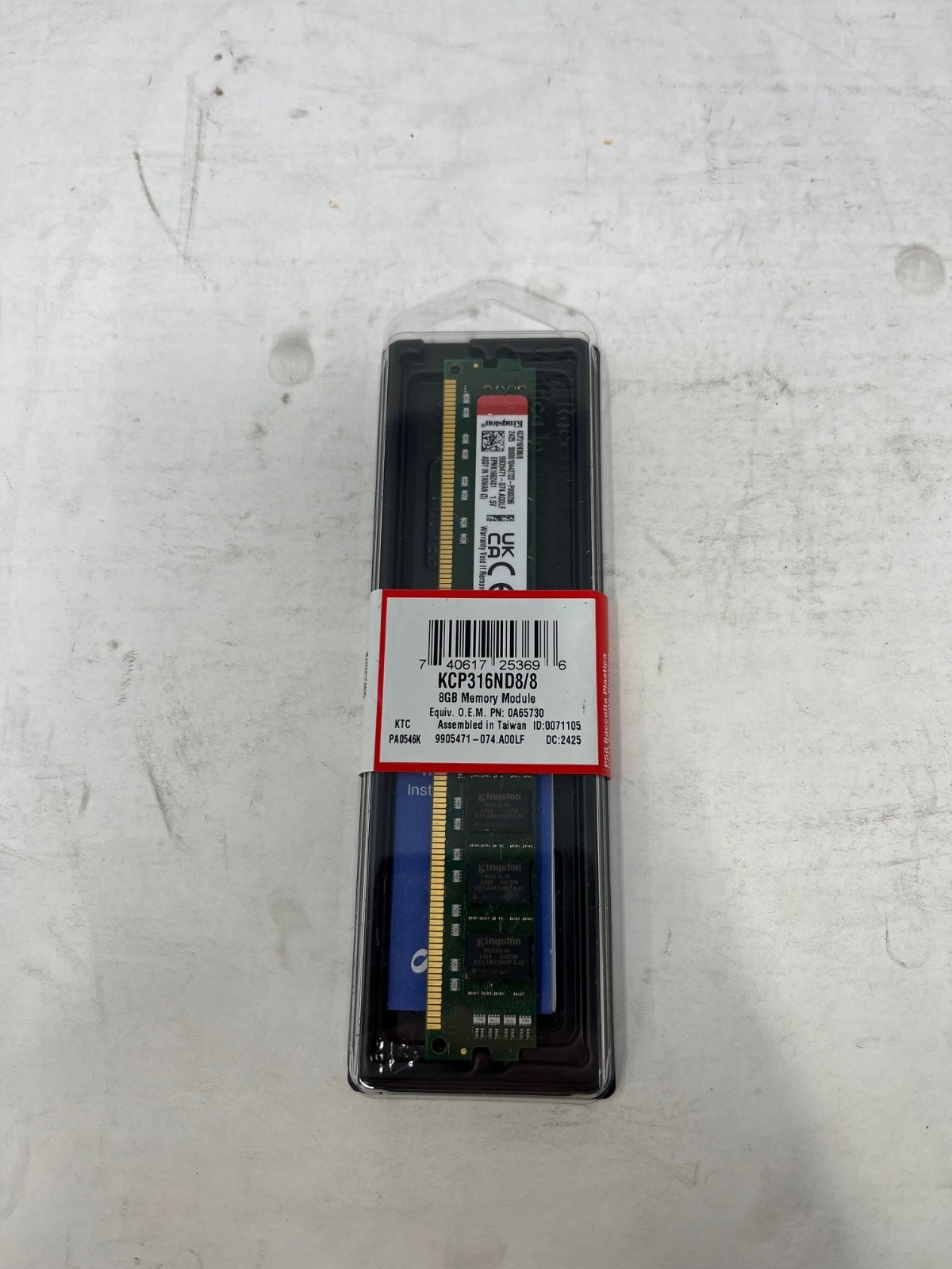 NEW Kingston 8GB DDR3 1600MHz Desktop RAM Memory KCP316ND8/8 DIMM Sealed