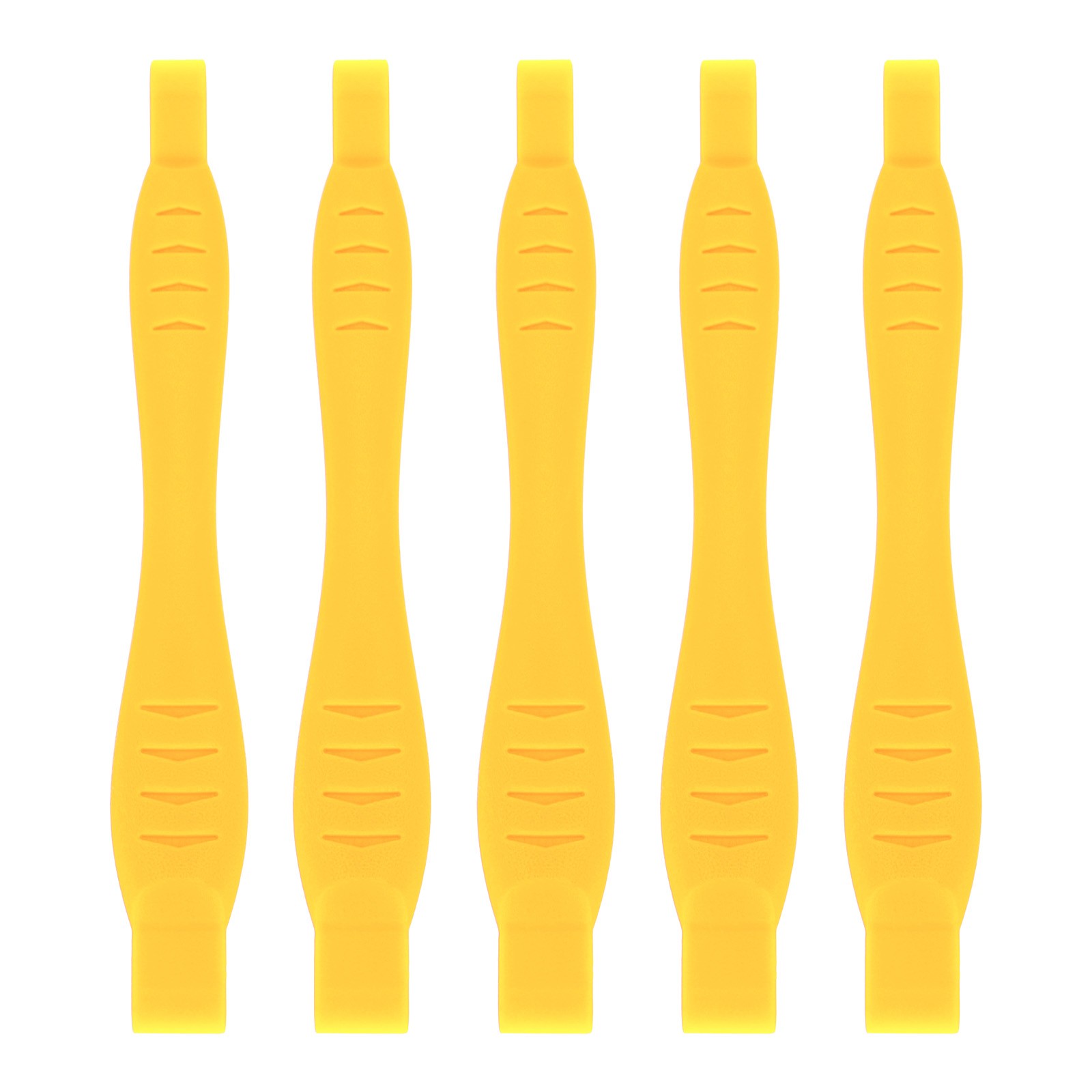 5pcs Yellow Plastic Lever for Opening Phones, Spudger Tool