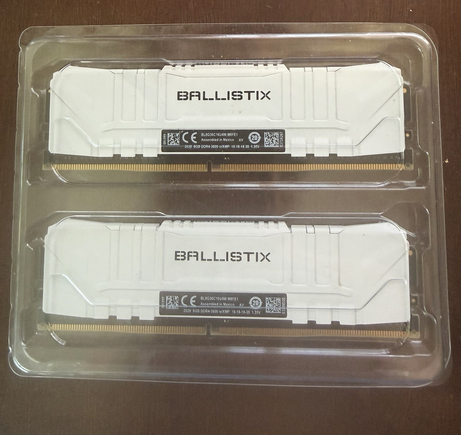 Ballistix DDR4-3600 16GB (2x8GB) DIMM White Desktop RAM Memory Modules