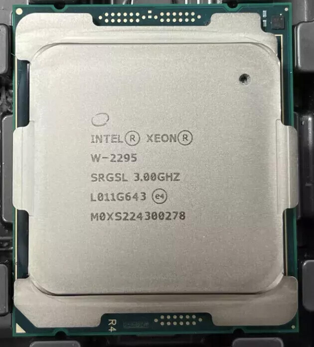 Intel Xeon W-2295 3.0GHz 18 Core 36 24.7M Thread LGA2066 SRGSL CPU Processor