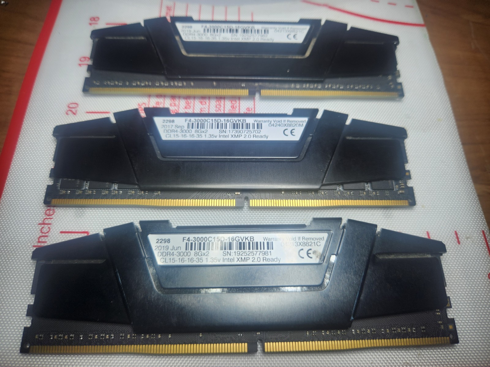 G.Skill RipJaws V 8GB (x3) PC4-24000 (DDR4-3000) Memory F4-3000C15D-16GVKB