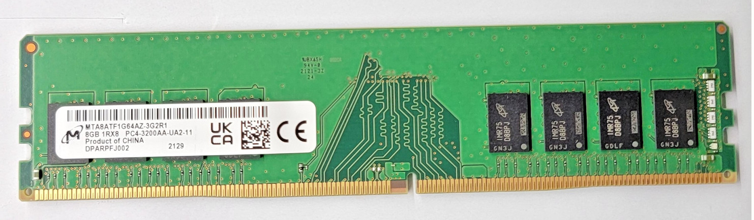 Micron 8GB DDR4 3200MHz Desktop RAM PC4-3200AA UDIMM MTA8ATF1G64AZ-3G2R1 Tested