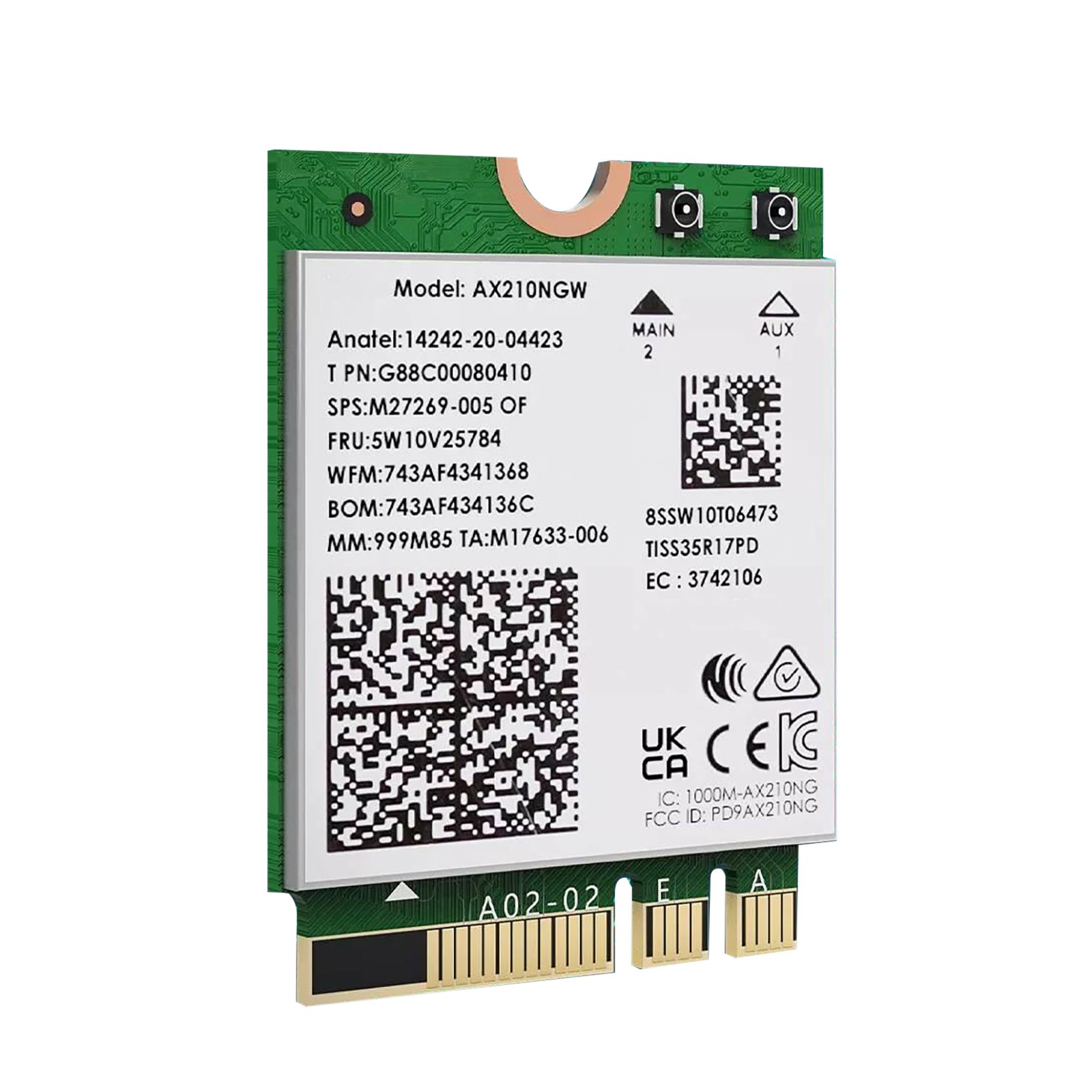 WiFi 6E M.2 Module With The Combination Of Ofdma And Mu-Mimo For Intel AX210NGW