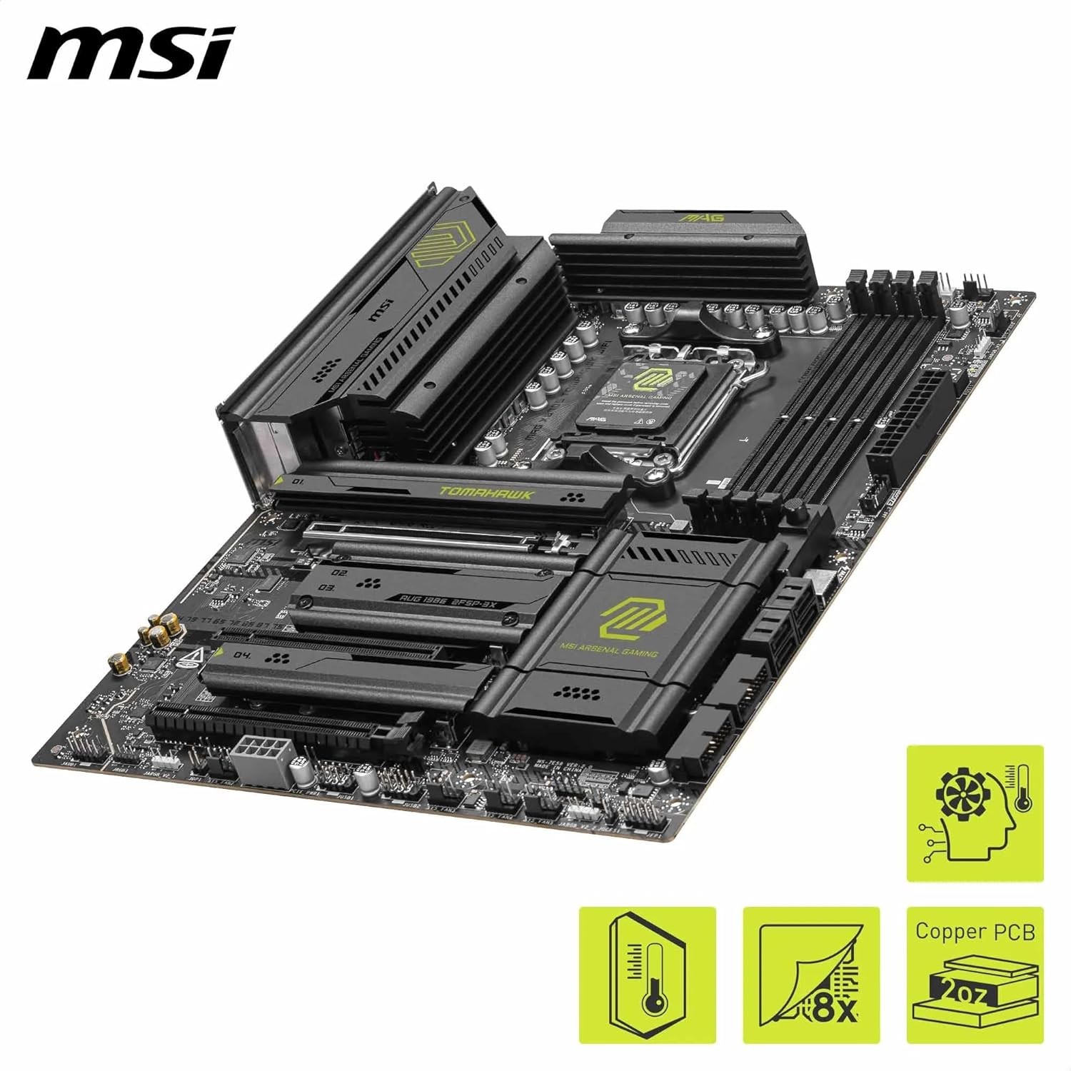 (Factory Refurbished) MSI MAG MAG X870E TOMAHAWK WIFI AM5 AMD ATX Motherboard