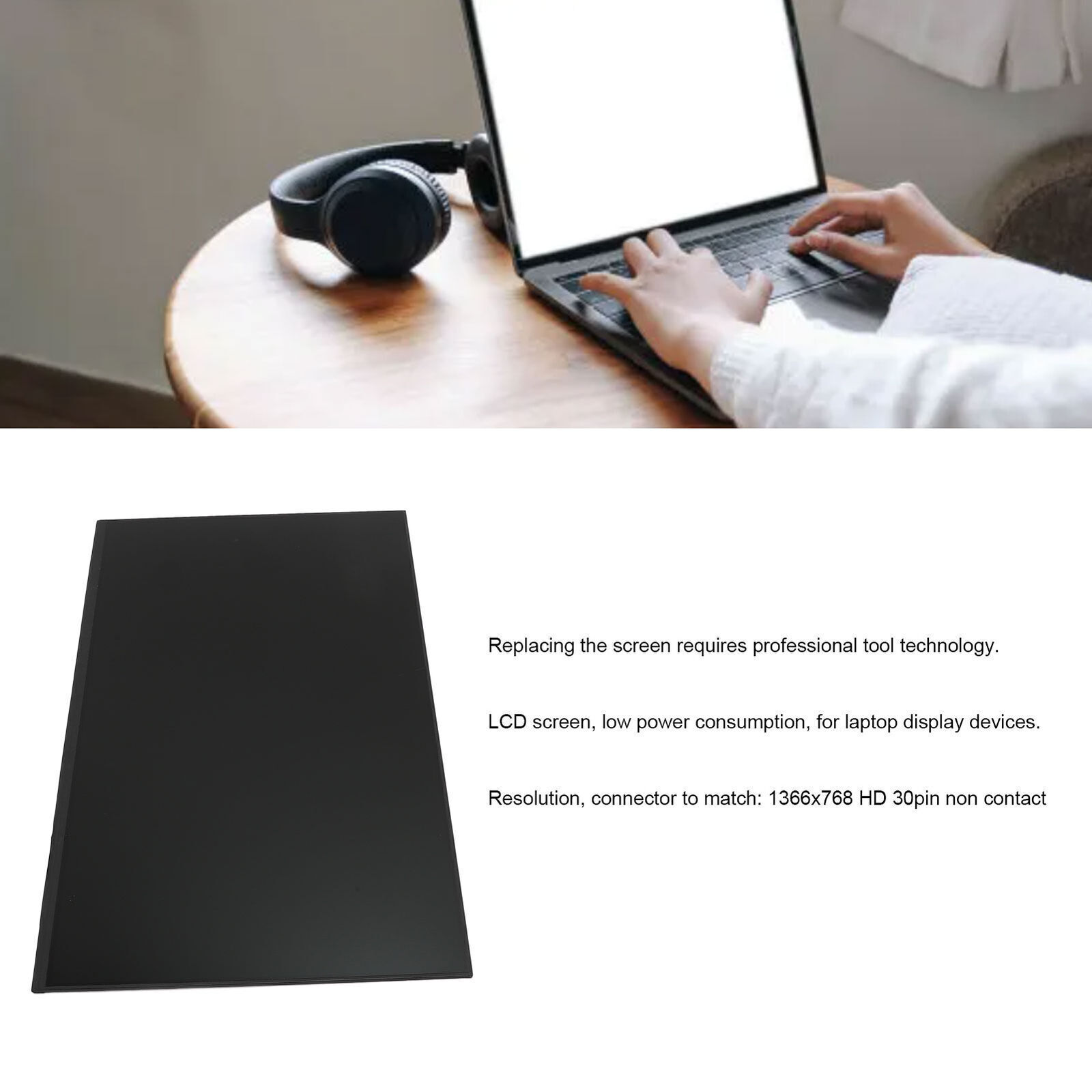 15.6in LCD Laptop Screen N156BGA E53 1366×768 HD 30pin Non Contact Glossy Screen