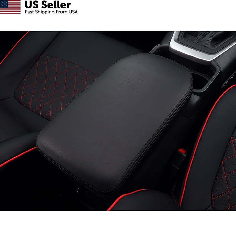 INTGET Center Console Armrest Cover for 2025 Toyota RAV4 Accessories black