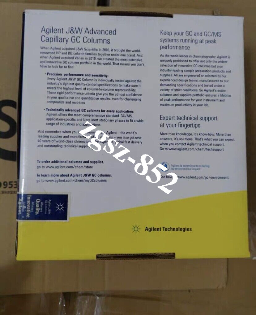 Agilent 125-103J Gas Chromatography Column Brand New Fast Shipping FedEx or DHL