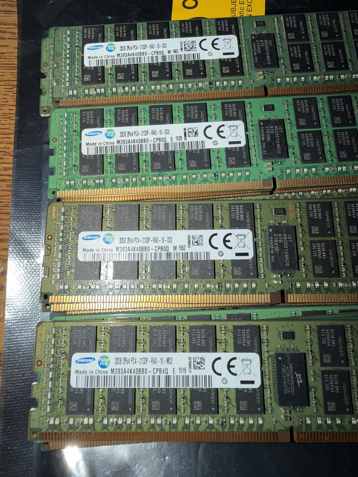 512gb 16 32GB Samsung DDR4-2133P ECC RDIMM Matched Kit (M393A4K40BB0-CPB4Q)