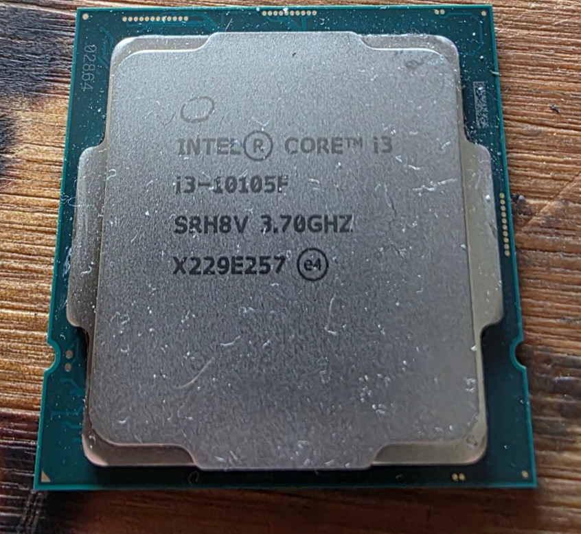 Intel Core i3-10105F 3.70GHz Quad Core SRH8V 8 Thread LGA 1200