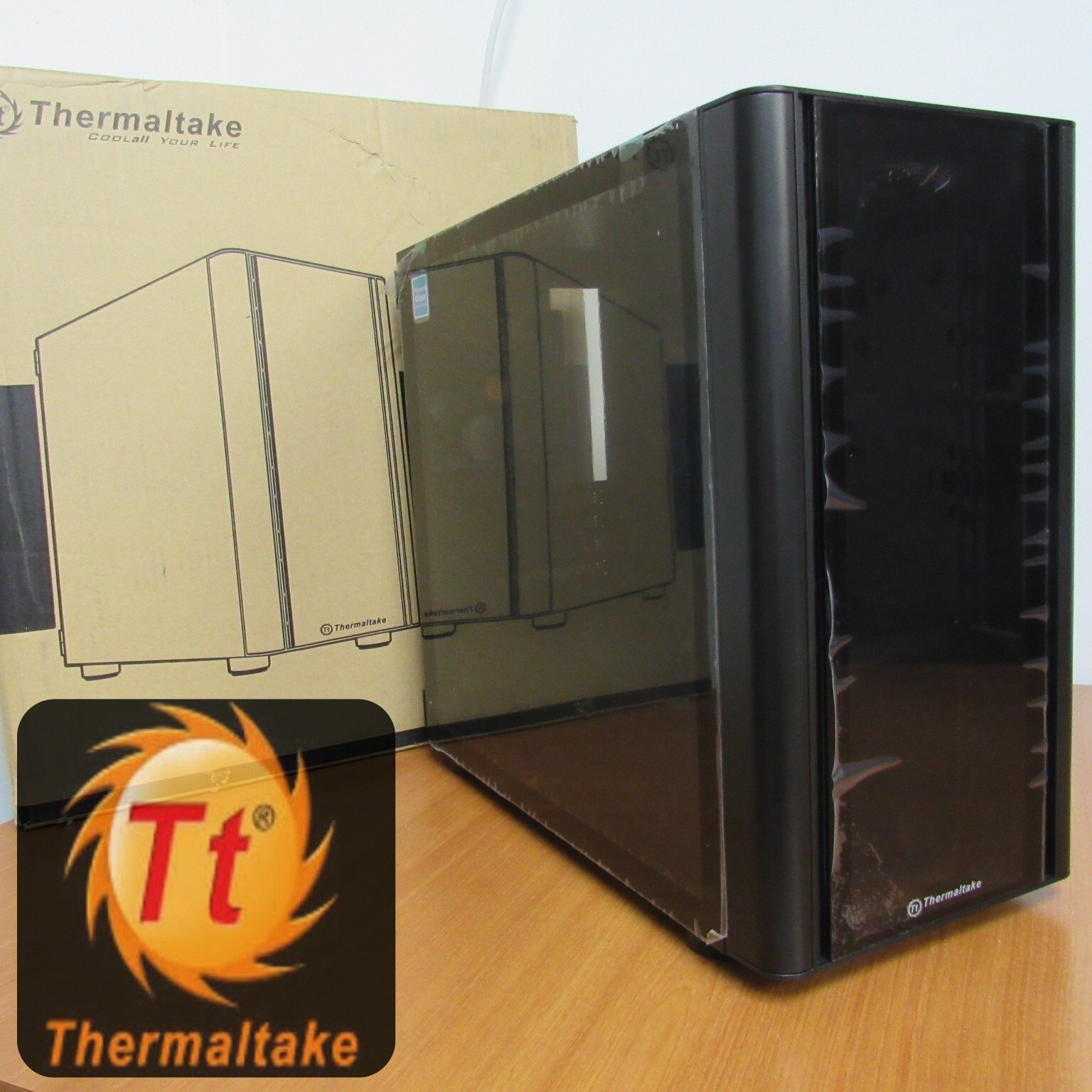 New Thermaltake V150 Mini Tower (Micro ATX) Case with Tempered Glass Side Panel