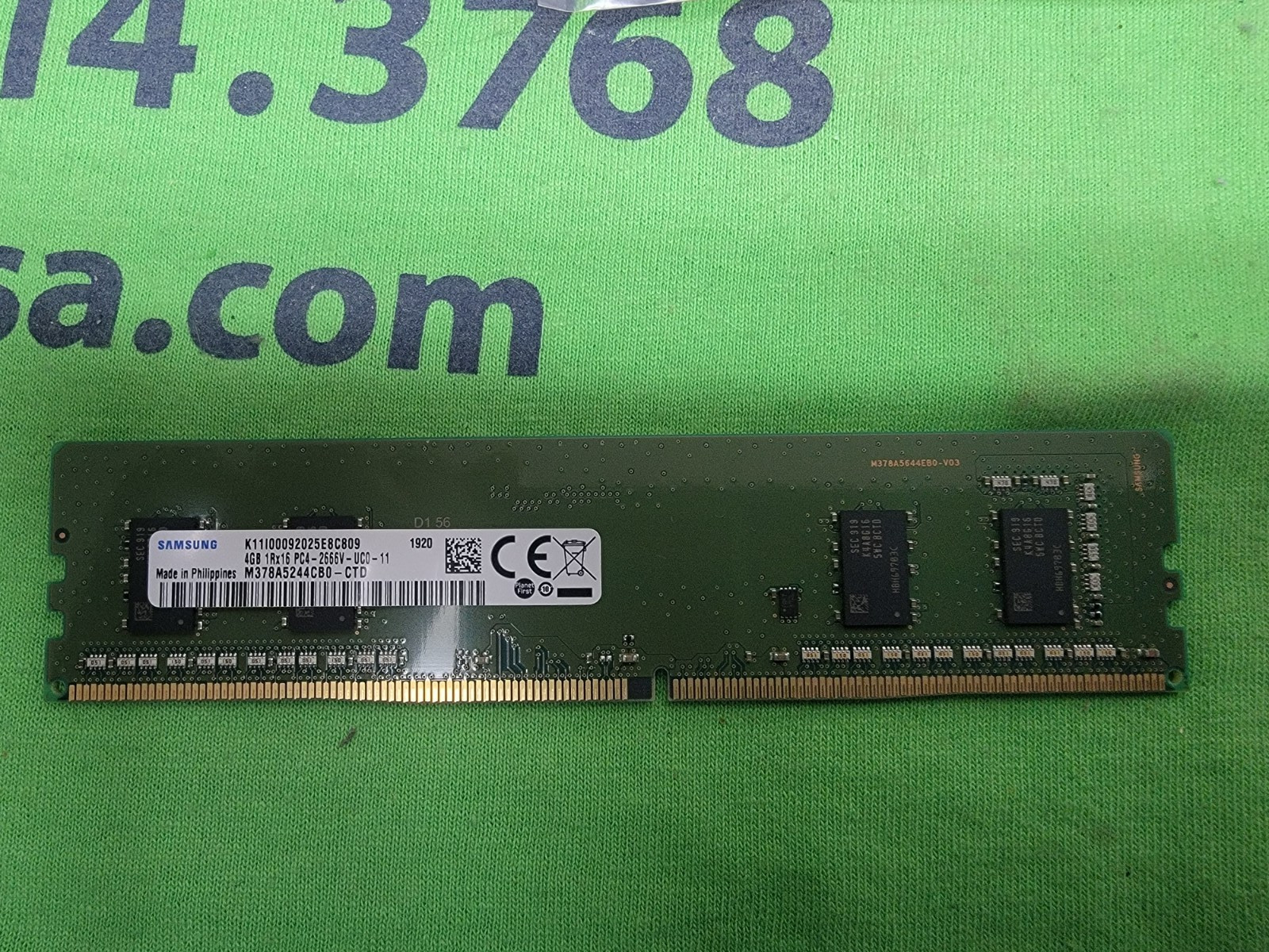 Samsung M378A5244CB0-CTD 4GB SDRAM 288pin DDR4 PC4-2666 – Desktop