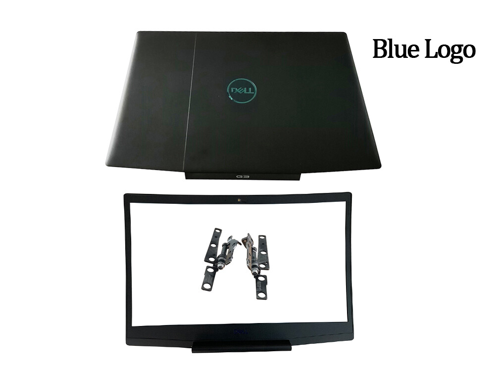 Dell G3 15 3590 G3 15 3500 LCD Back Cover & Hinge & Bezel Frame Blue Logo 0747KP