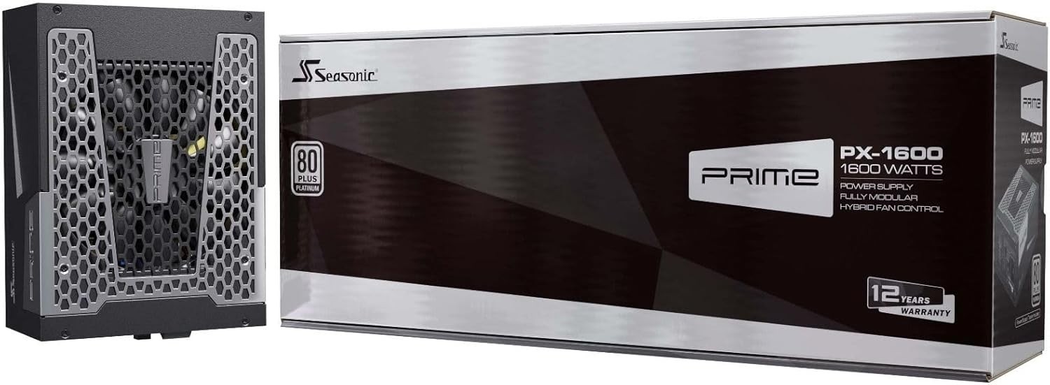 Seasonic Prime PX-1600 ATX 3.1 PCIe 5.1 80+ Platinum Fully Modular Power Supply