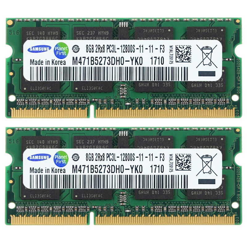 SAMSUNG DDR3L 8GB 16GB 32GB 1600 MHz PC3-12800 Laptop Memory RAM SODIMM 204-Pin