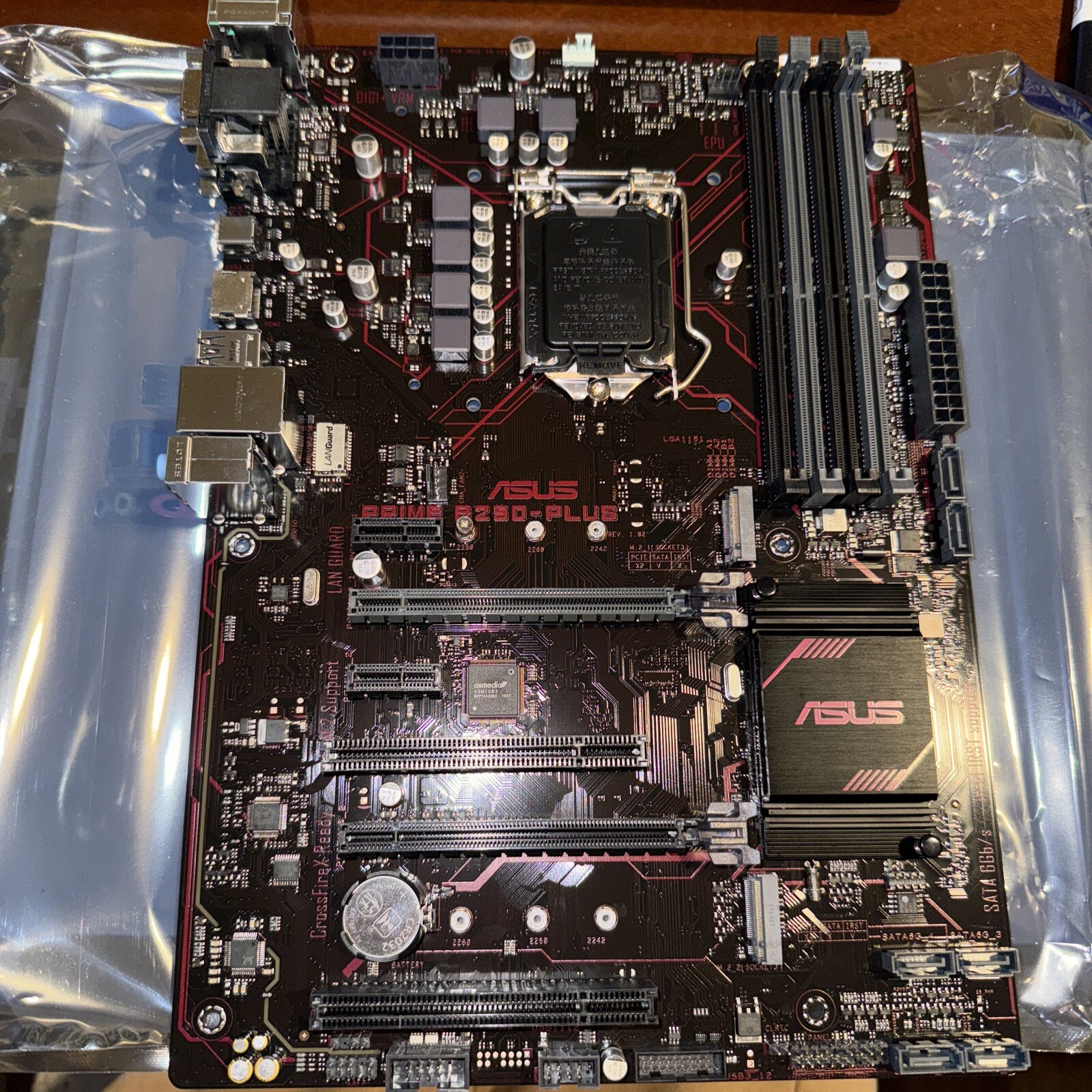 ASUS PRIME B250-PLUS LGA 1151 Intel B250 DDR4 6/7Th Gen HDMI DVI ATX Motherboard