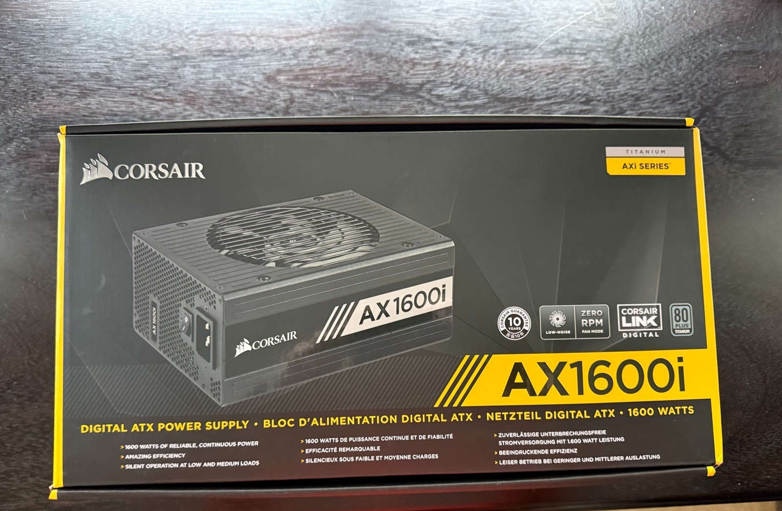 Corsair AX1600i 80+ Titanium ATX Fully Modular Power Supply w/Cablemod Extras