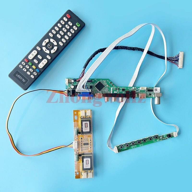 For LM201WE3-TLF1/TLF2 USB AV VGA HDMI 30P LVDS 1680×1050 4CCFL Controller Board