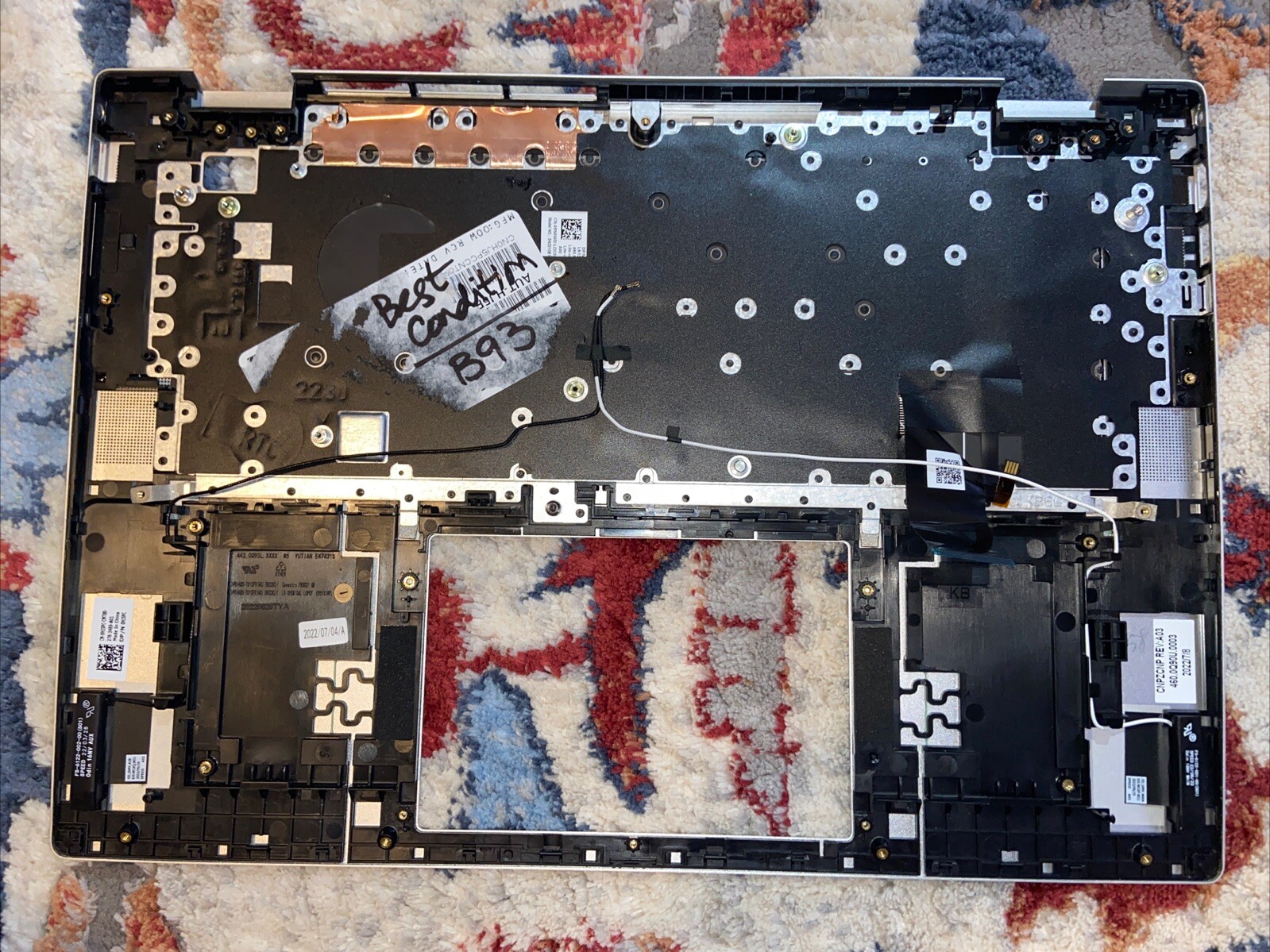 Neat And Clean Dell Inspiron 16 5625 Palmrest Kbd Bcl 0HJ5PC HJ5PC B93