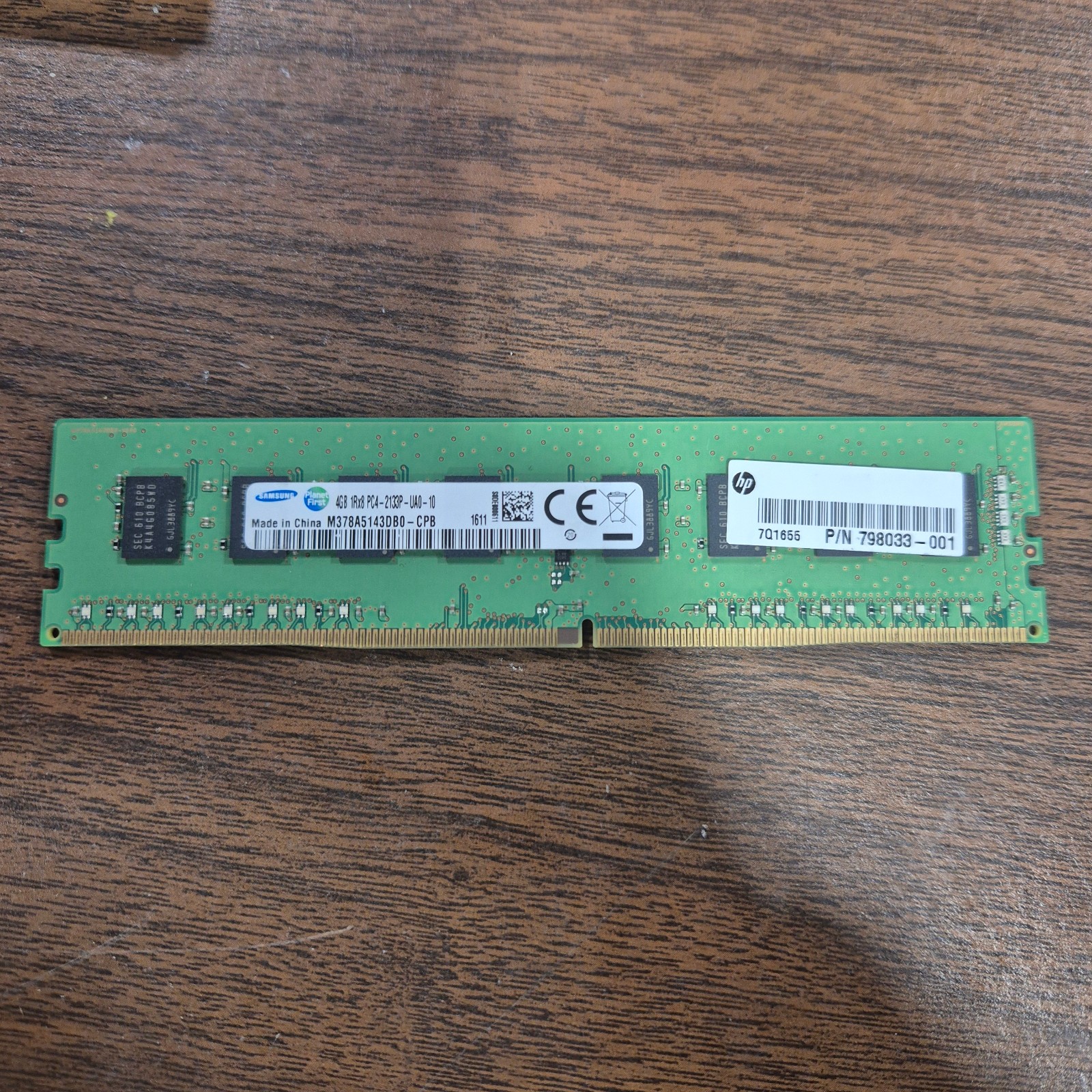 Samsung 4GB 1Rx8 PC4-2133P-UAO-10 M378A5143DB0-CPB