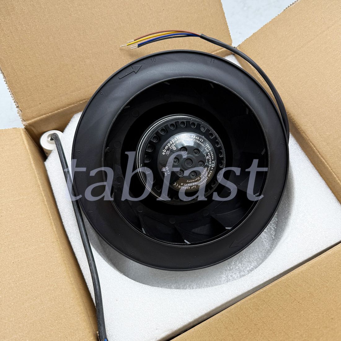 Brand New Centrifugal Fan R2E220-AA40-23 230V 0.38A 85/100W Ebmpaps radiator