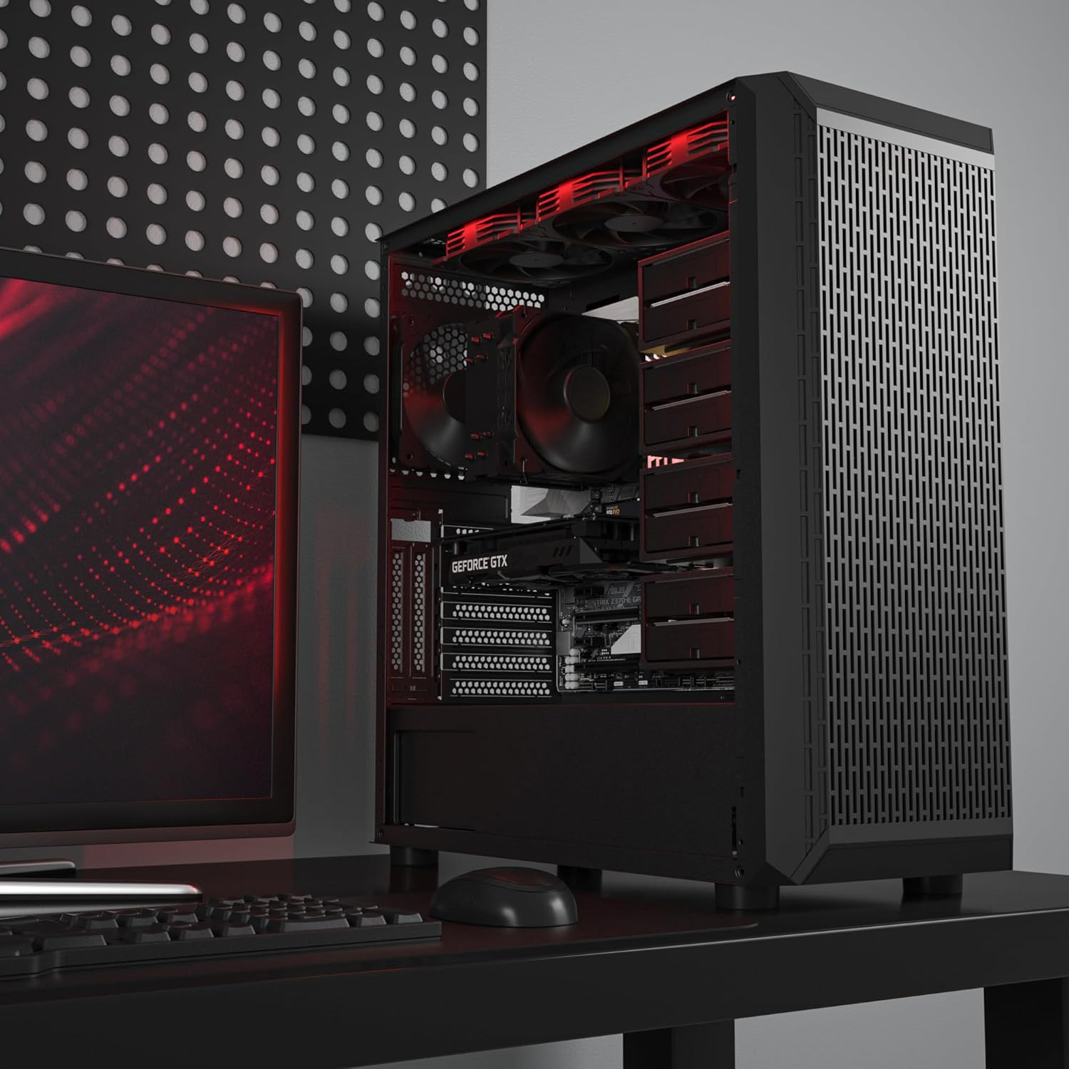 Classico Storage Master ATX NAS Computer Case Mid Tower with 4X120Mm Fans, USB 3