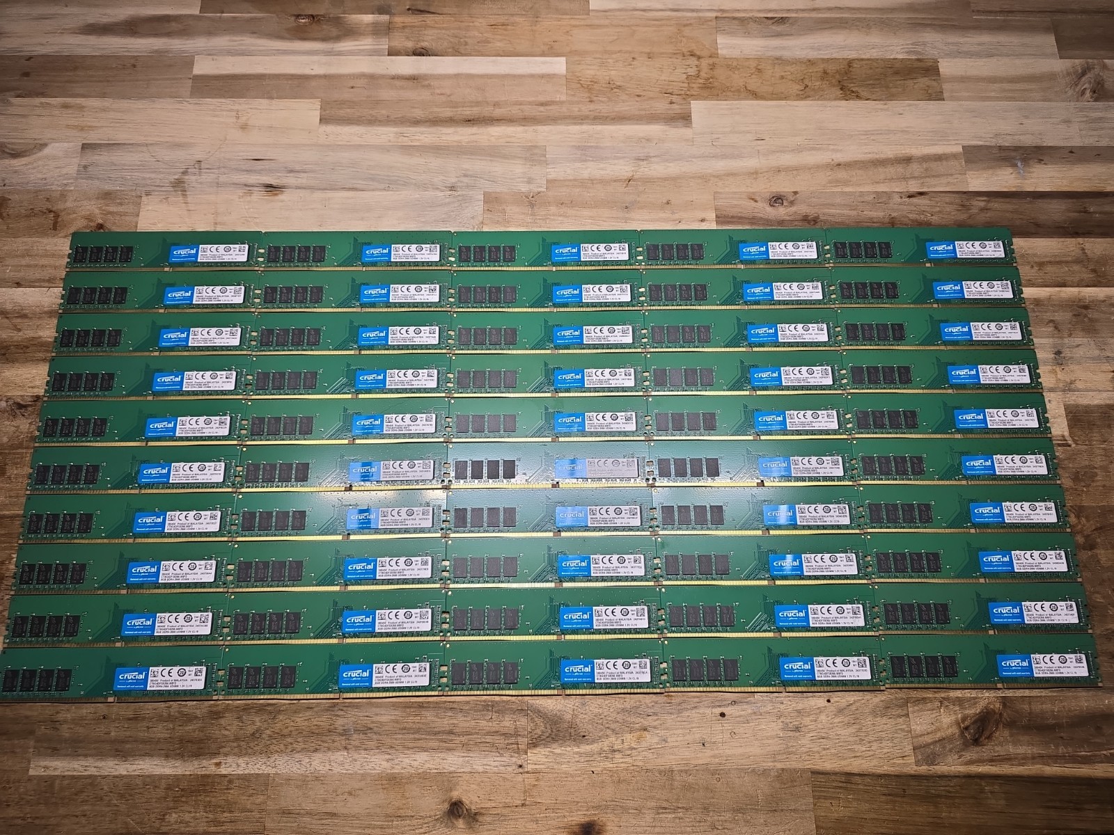 Lot of 50 Crucial 8GB DDR4-2666 PC4-21300 UDIMM Desktop RAM Non-ECC