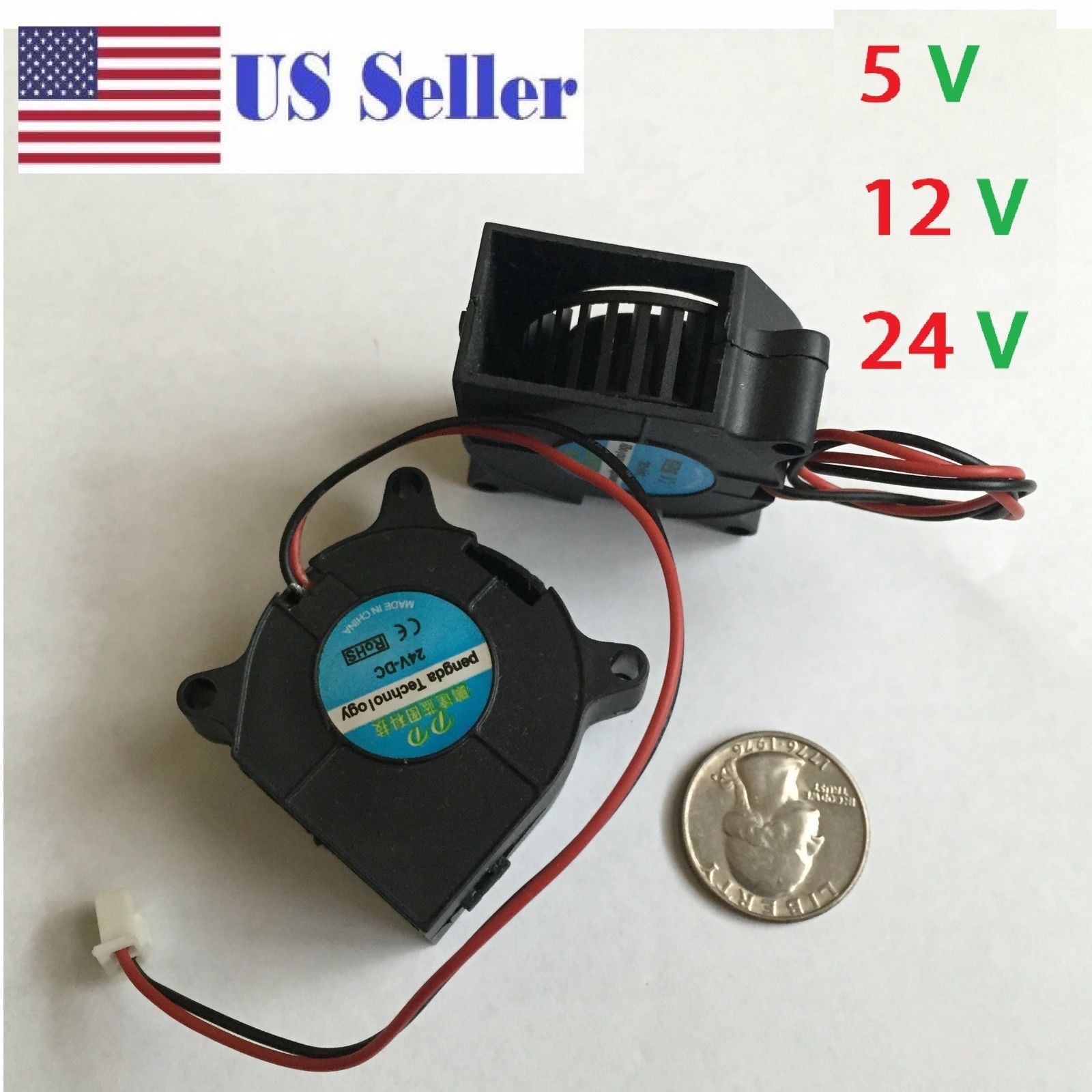 5V 12V 24V 40mm Blower Fan 4020 40mmx20mm Turbo Cooling 3D Printer 2pin