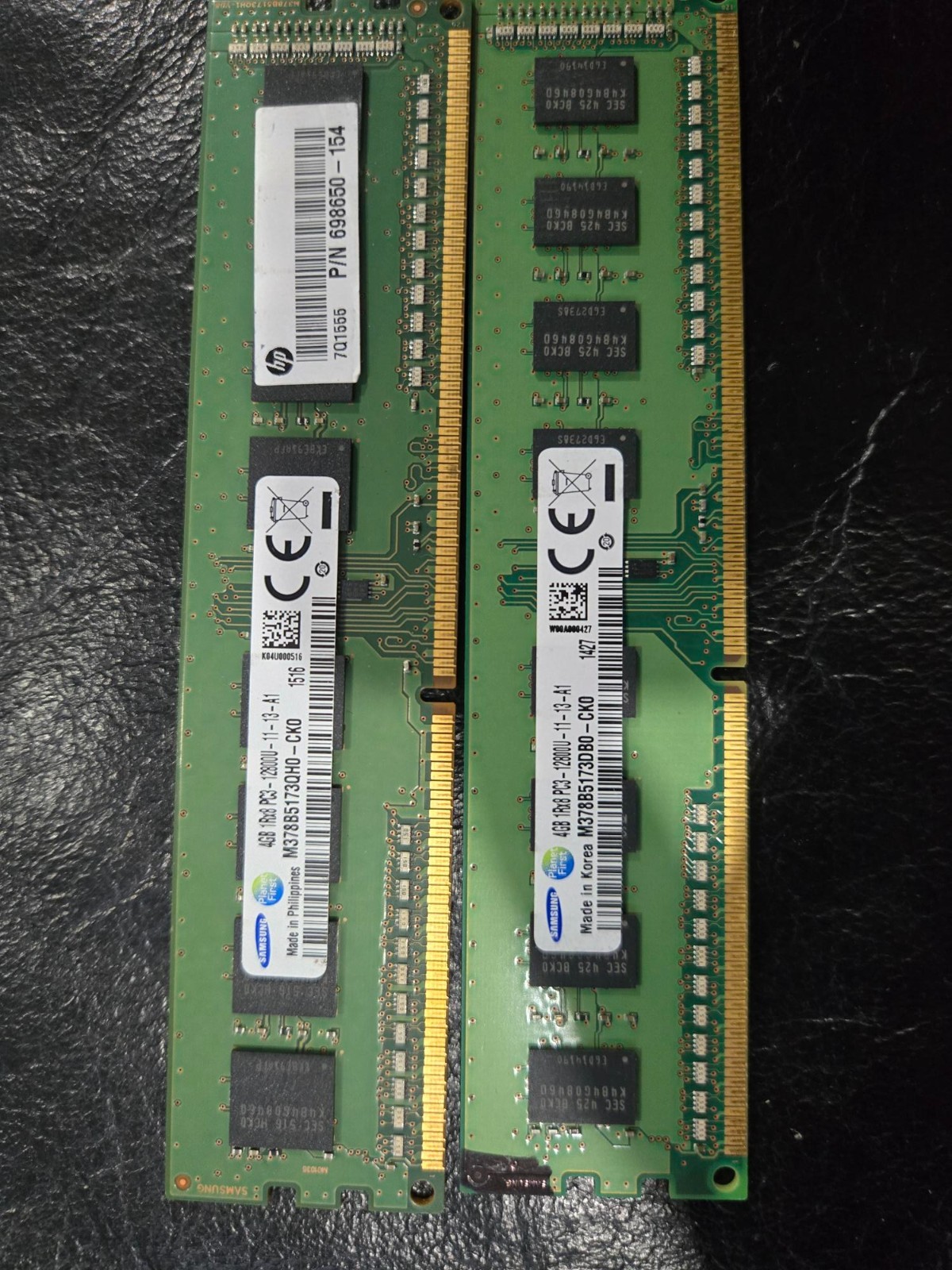 8GB (2 x 4GB) Samsung DDR3 1600MHz Desktop RAM Kit PC3-12800U M378B5173QH0-CK0